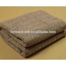 couverture tricotée de laine de cachemire d&#39;automne et d&#39;hiver, couverture confortable simple molle de cachemire